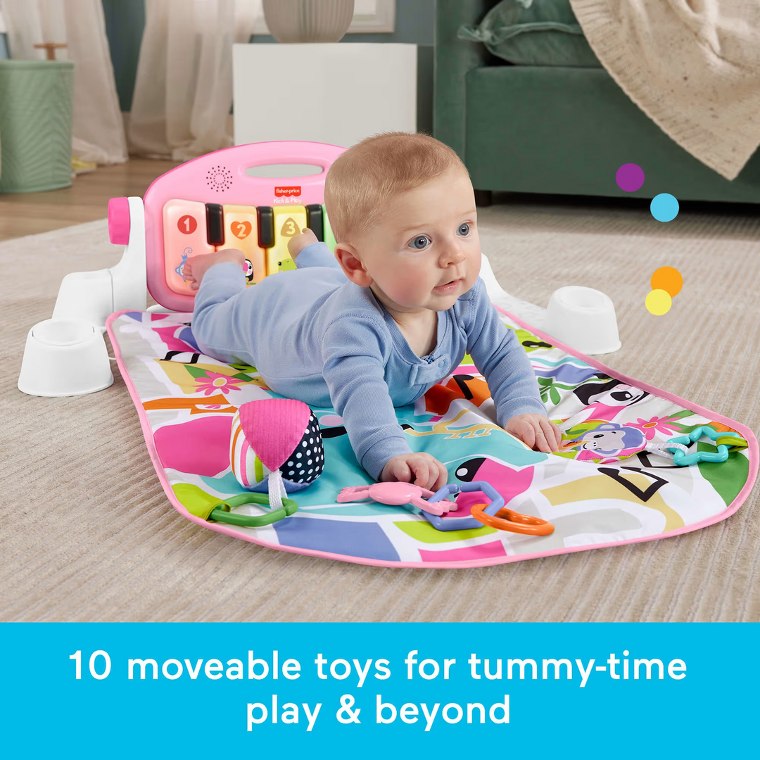 Mattel Glow &amp; Grow Kick &amp; Play Piano Gym