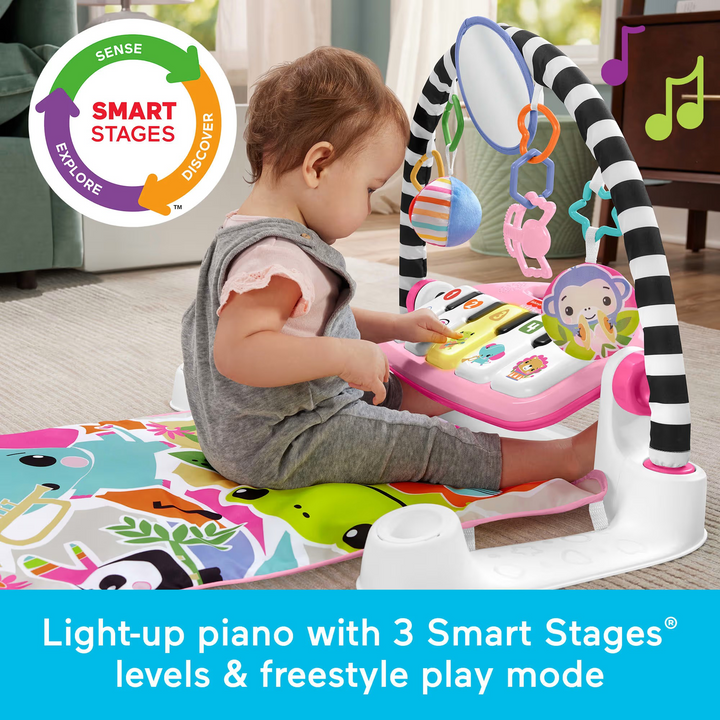 Mattel Glow &amp; Grow Kick &amp; Play Piano Gym