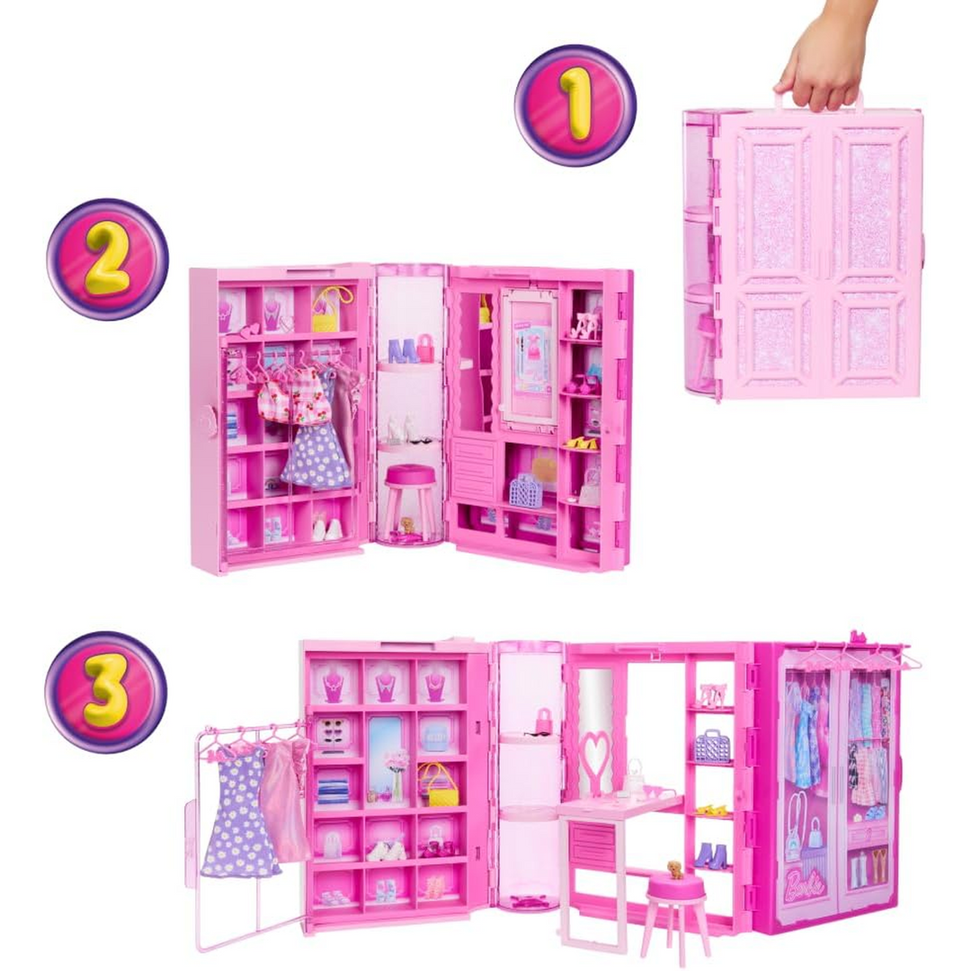 Barbie Dream Closet Doll, Playset and Accessories