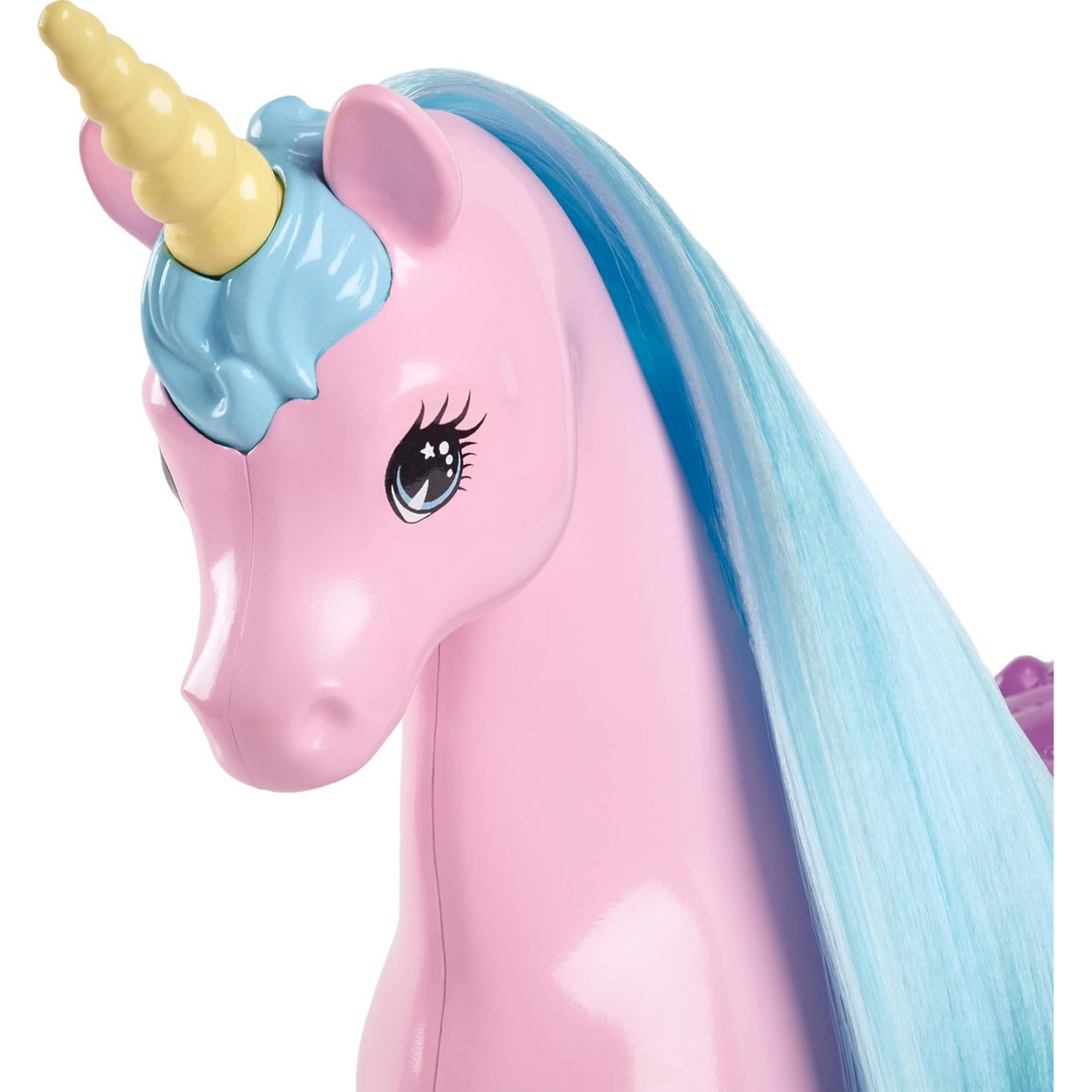 Barbie Doll &amp; Unicorn Set - Includes Saddle