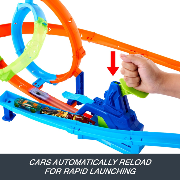 Hot Wheels Stunt Tracks Rapid Launch Cyclone