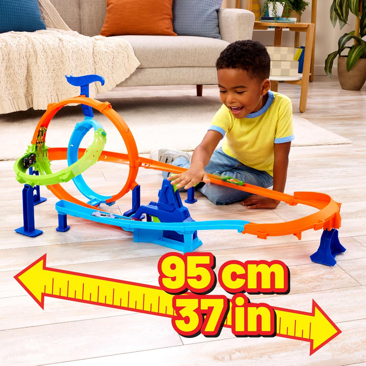 Hot Wheels Stunt Tracks Rapid Launch Cyclone