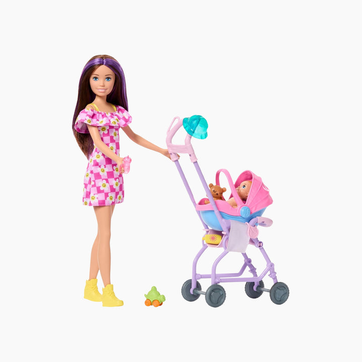 Barbie Skipper Babysitters Inc. Playset with Brunette Doll, Blonde Baby Doll