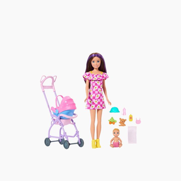 Barbie Skipper Babysitters Inc. Playset with Brunette Doll, Blonde Baby Doll