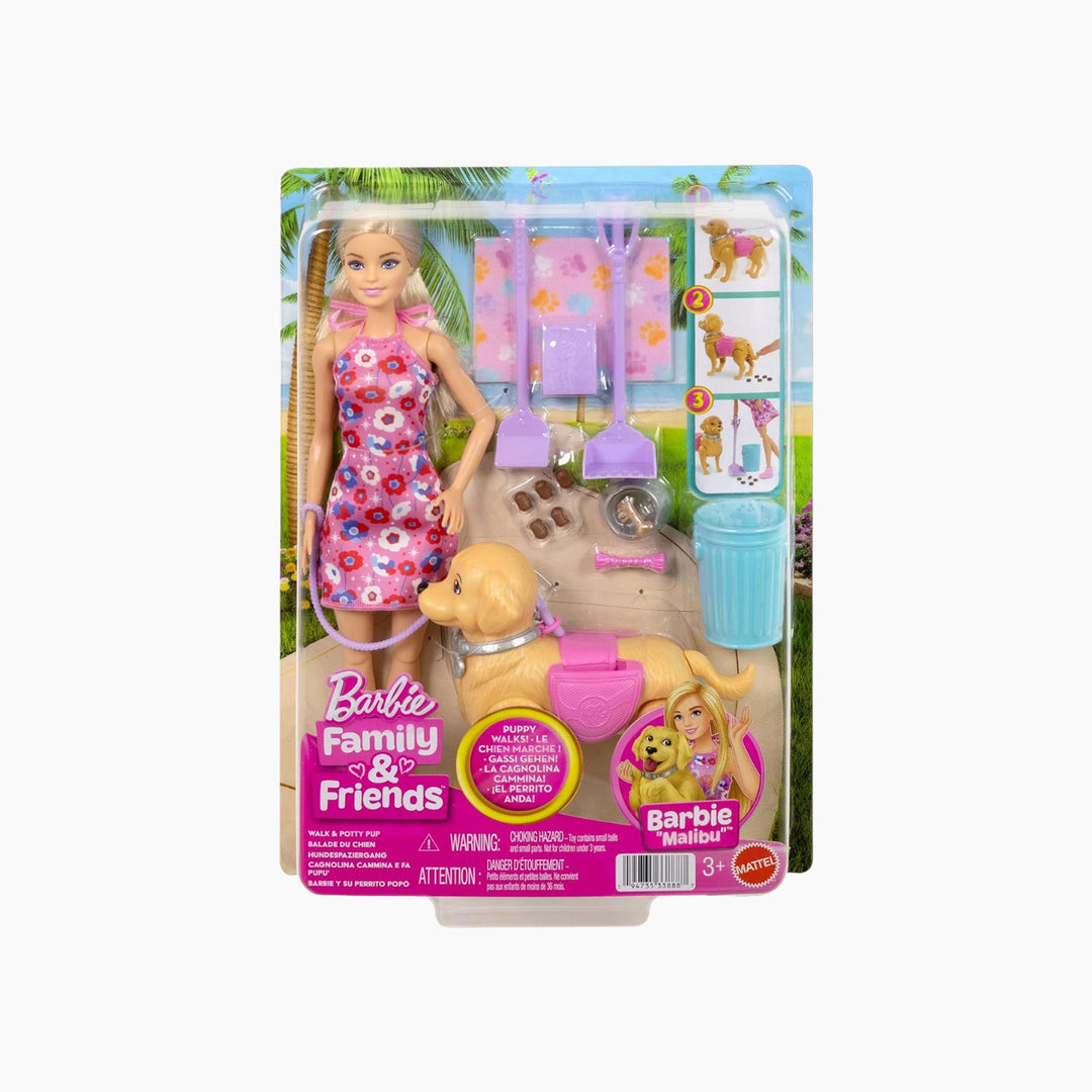 Barbie Walk &amp; Potty Pup