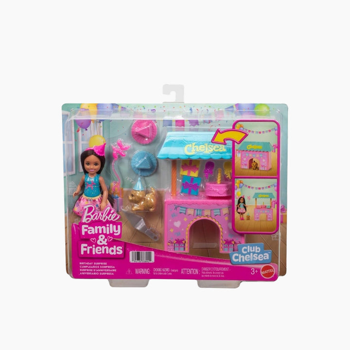 Barbie Club Chelsea Birthday Surprise Doll and Accessories