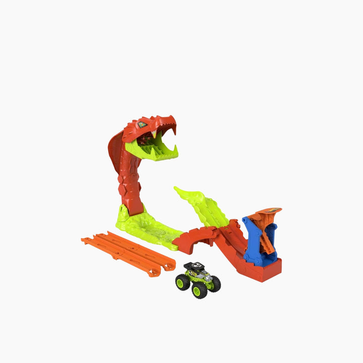 Hot Wheels Monster Trucks Snake Slam Takedown Playset