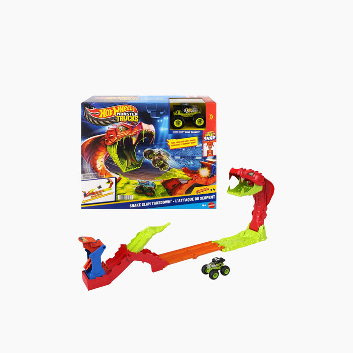 Hot Wheels Monster Trucks Snake Slam Takedown Playset