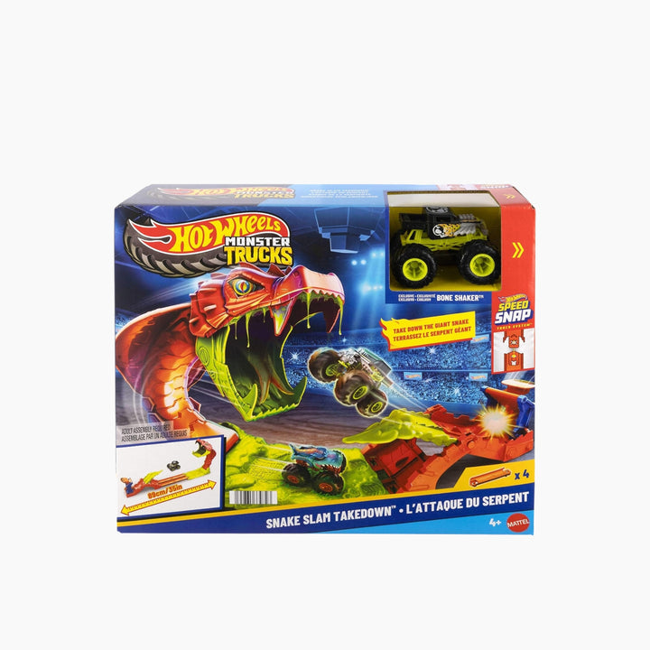 Hot Wheels Monster Trucks Snake Slam Takedown Playset