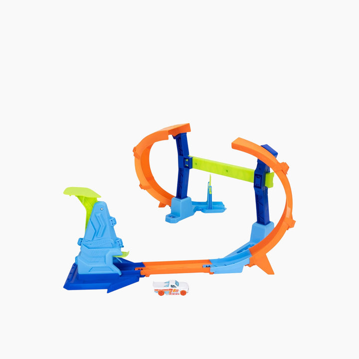 Hot Wheels Stunt Tracks Corkscrew Jump Champion