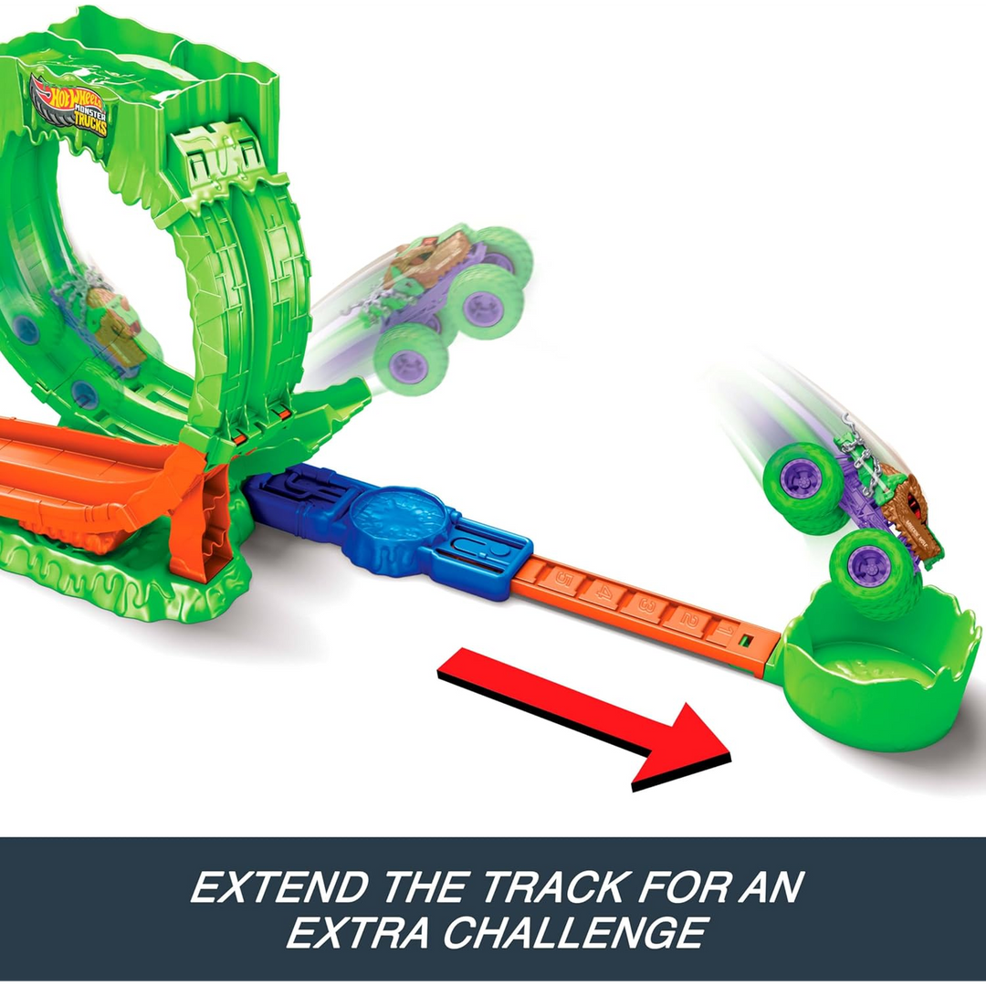 Hot Wheels Monster Trucks Mutant Chaos, Loop Challenge Playset