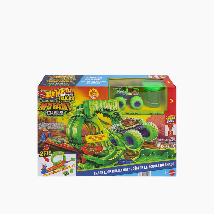 Hot Wheels Monster Trucks Mutant Chaos, Loop Challenge Playset