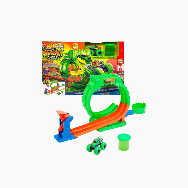 Hot Wheels Monster Trucks Mutant Chaos, Loop Challenge Playset