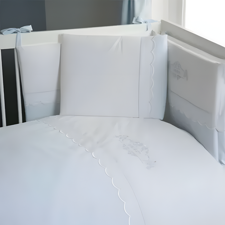 Funna Prince Baby Bed Set - 8 Pcs - Blue