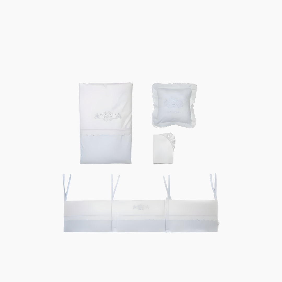 Funna Prince Baby Bed Set - 8 Pcs - Blue