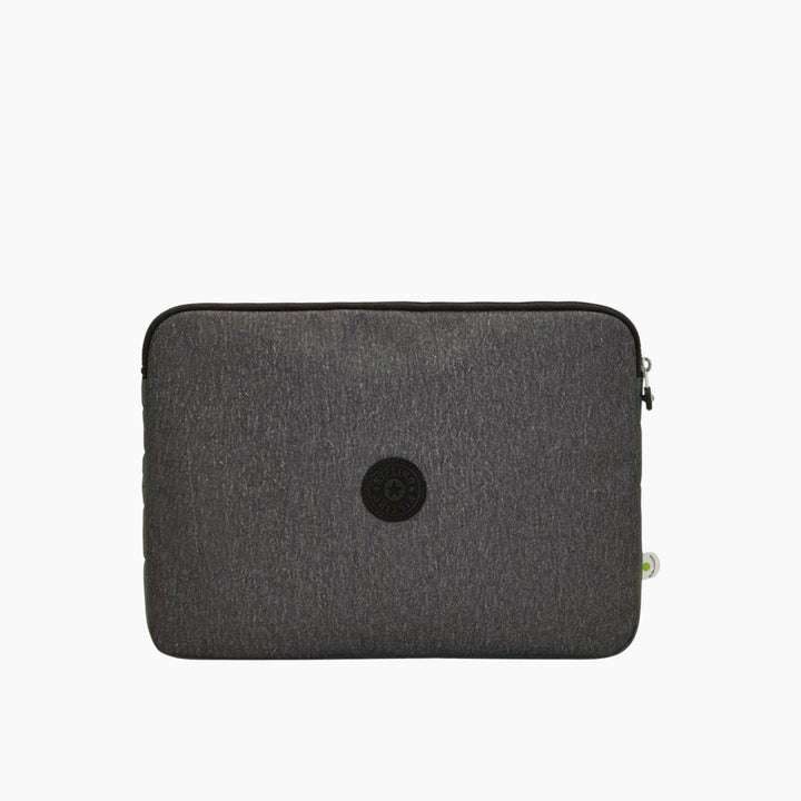 Kipling 15-inch laptop sleeve in grey green
