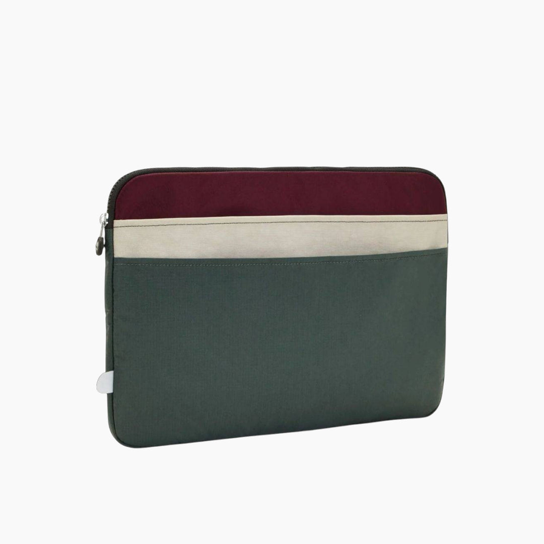 Kipling 15-inch laptop sleeve in grey green