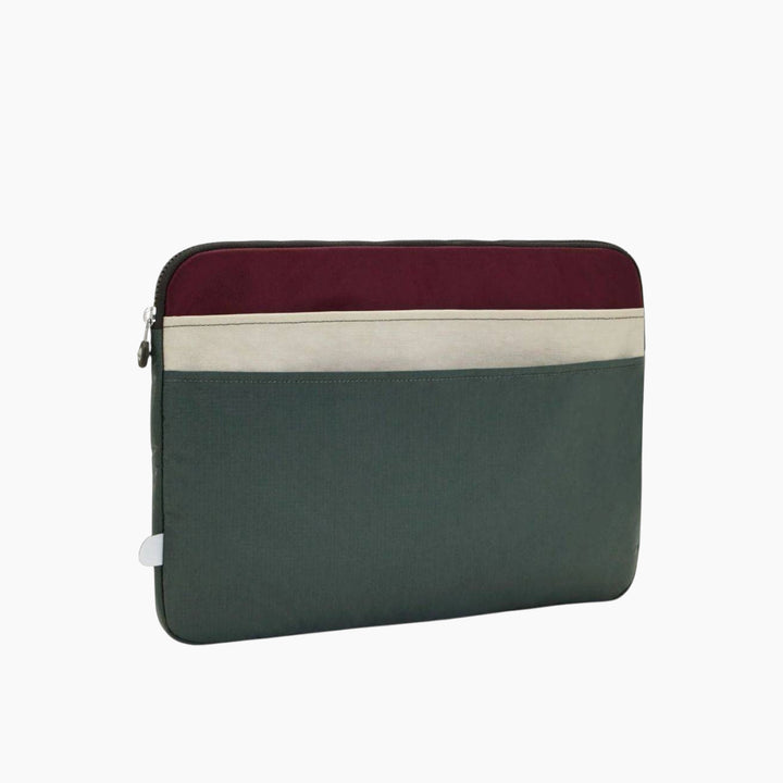 Kipling 15-inch laptop sleeve in grey green