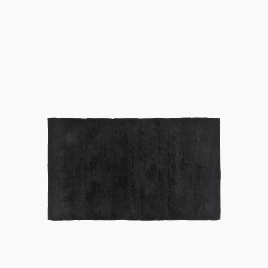 Nova Home Zuri Reversible Woven Rug - 100% Cotton - 60X90 Cm - Black