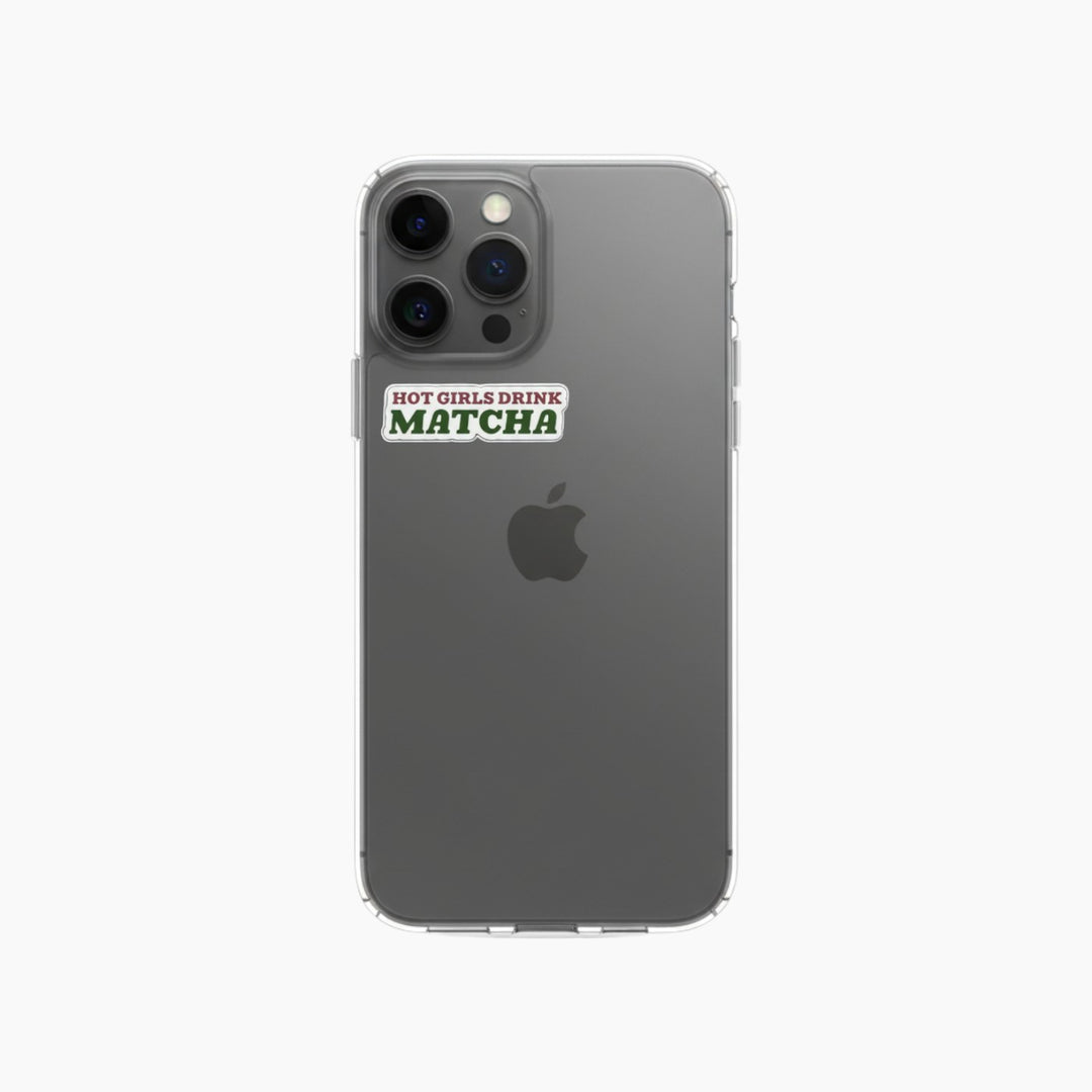 Hot Girls Drink Matcha Sticker