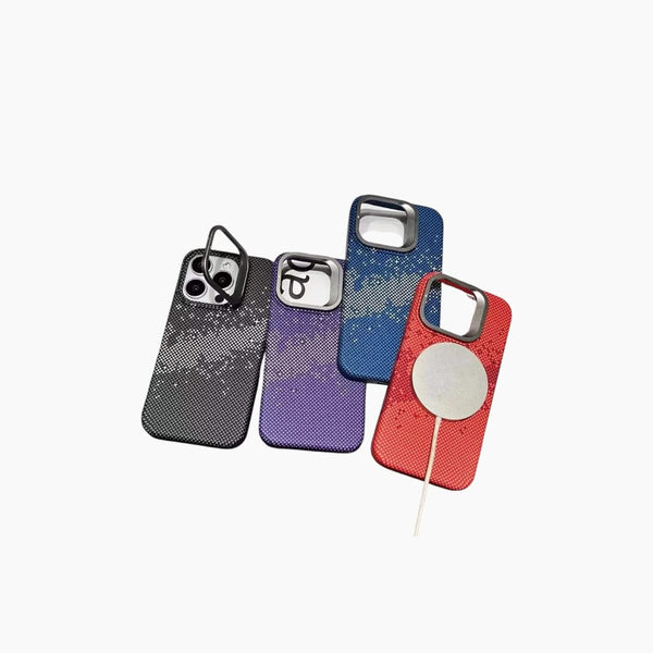 iPhone Lens Holder Kevlar Patterned Fiber Case