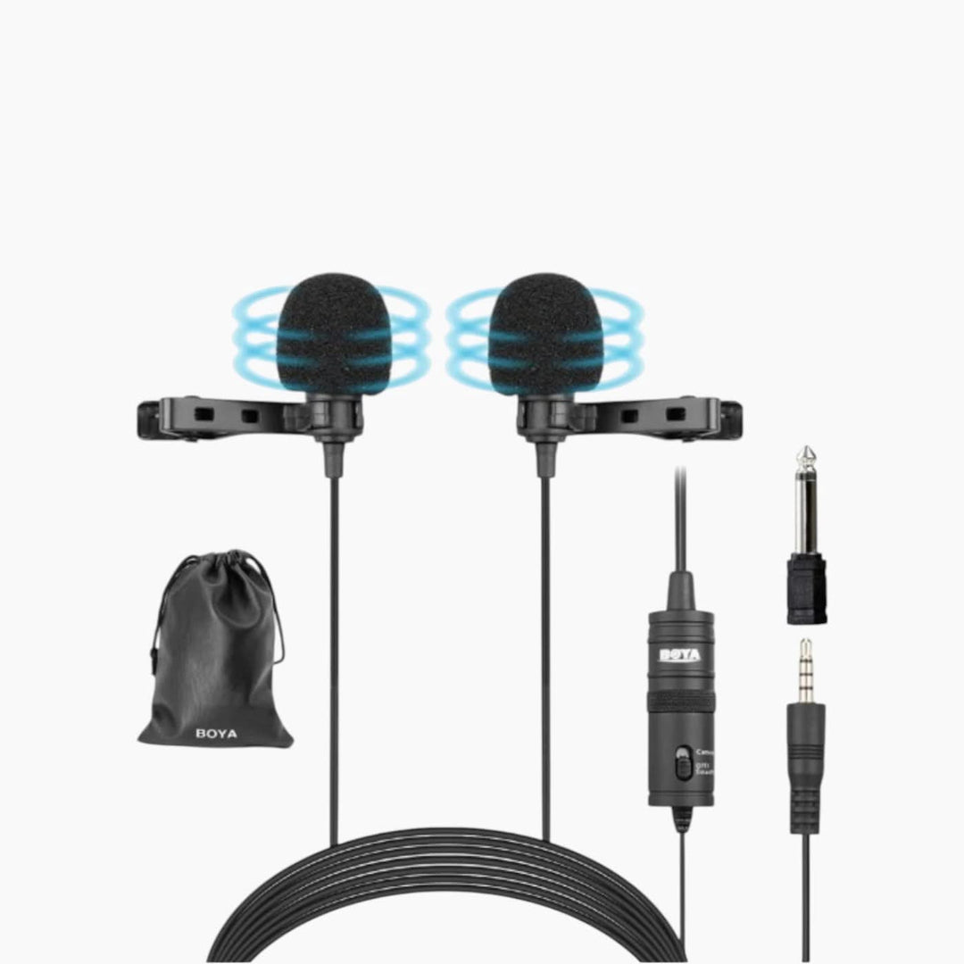 Boya BY-M1DM dual lavalier microphone system