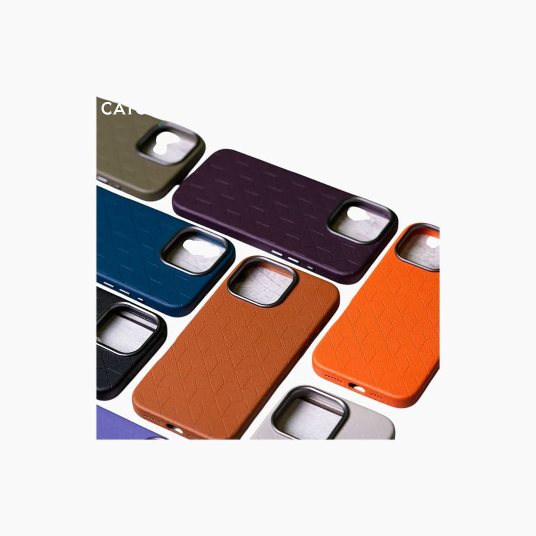 Catchy Jo iPhone 14/15/16 Series Leather Case