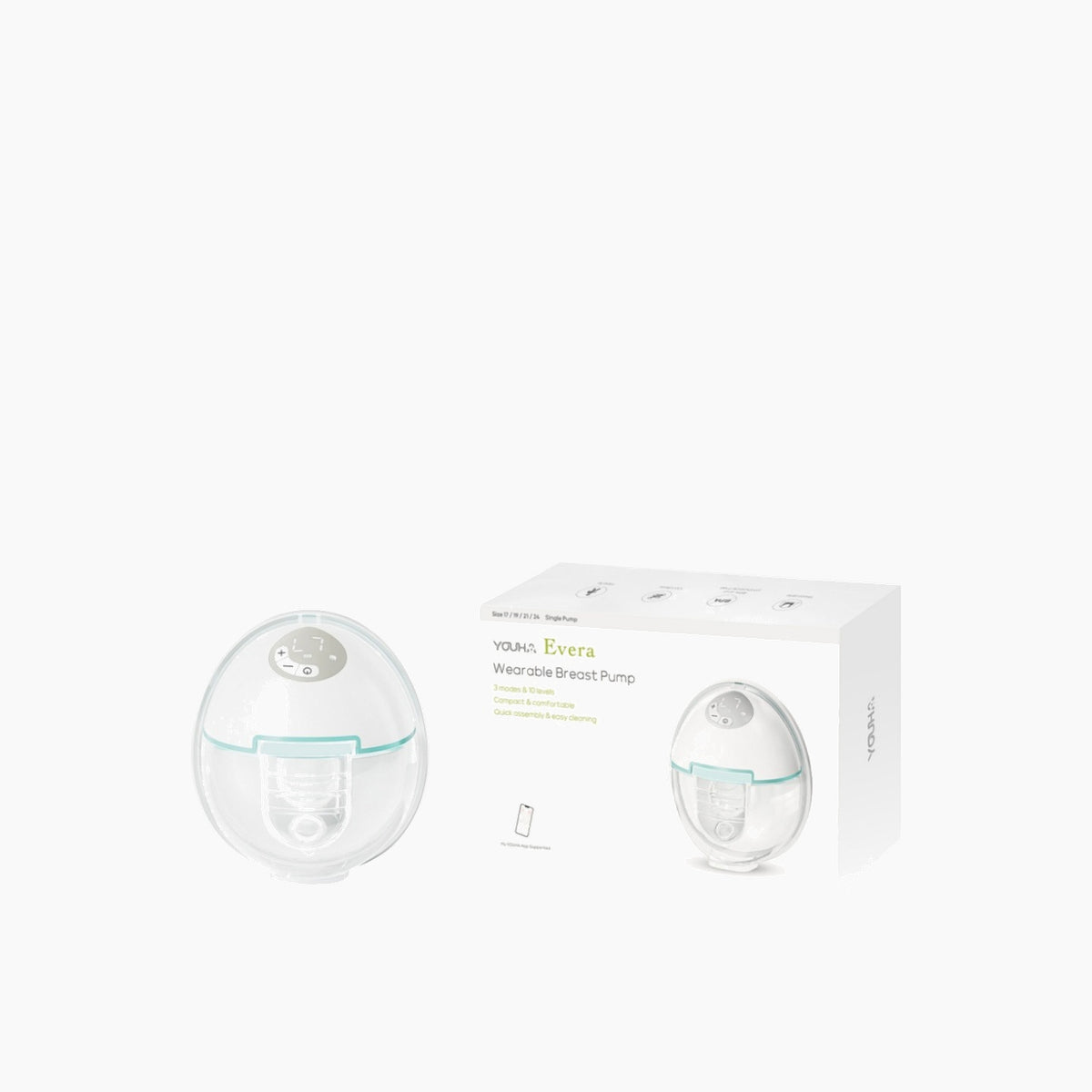 Youha Evera electric breast pump with 180 ml milk collection cup