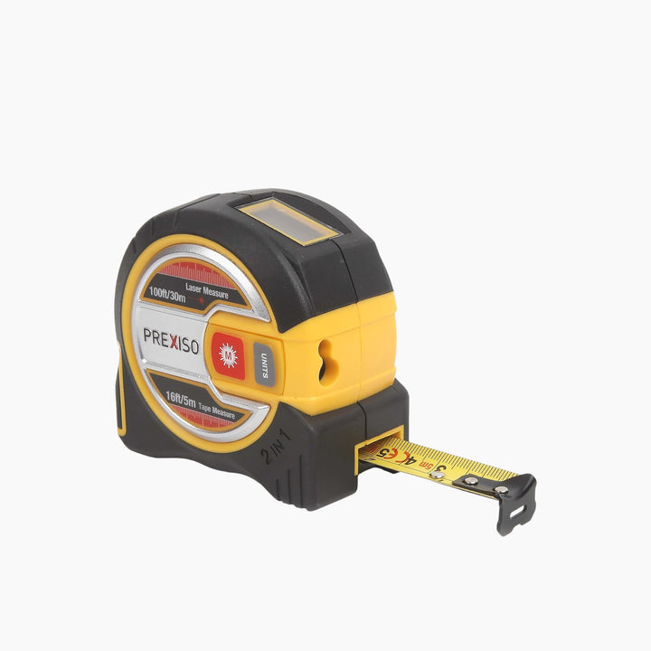 Prexiso 2-In-1 30M Laser &amp; 5M Tape Measure