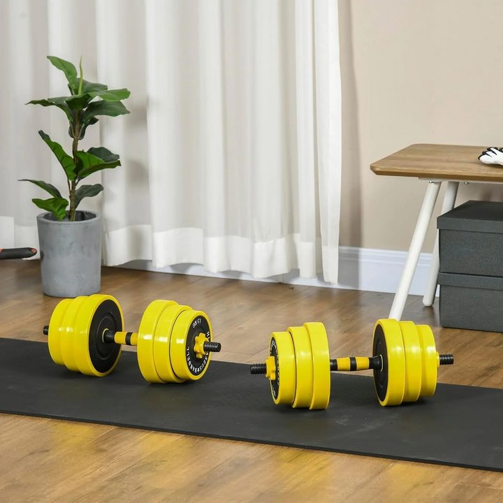 2-in-1 Adjustable Dumbbell &amp; Barbell Set