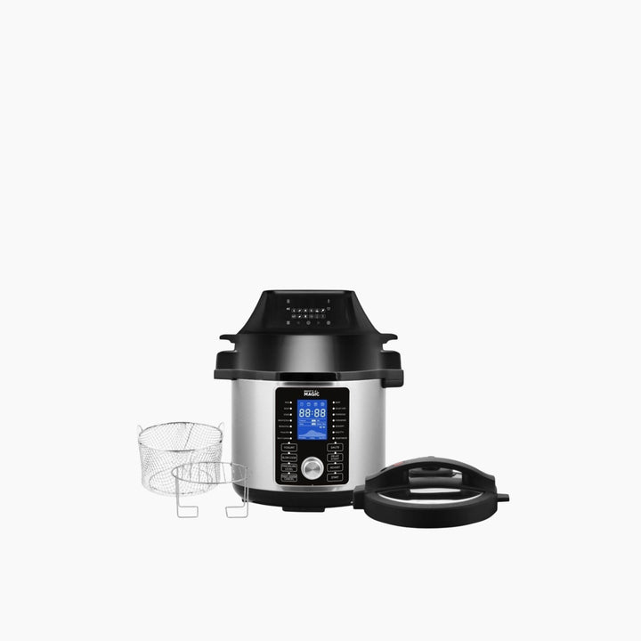 Sayona 2-in-1 Electric Pressure Cooker and Air Fryer, 6L, 1500W