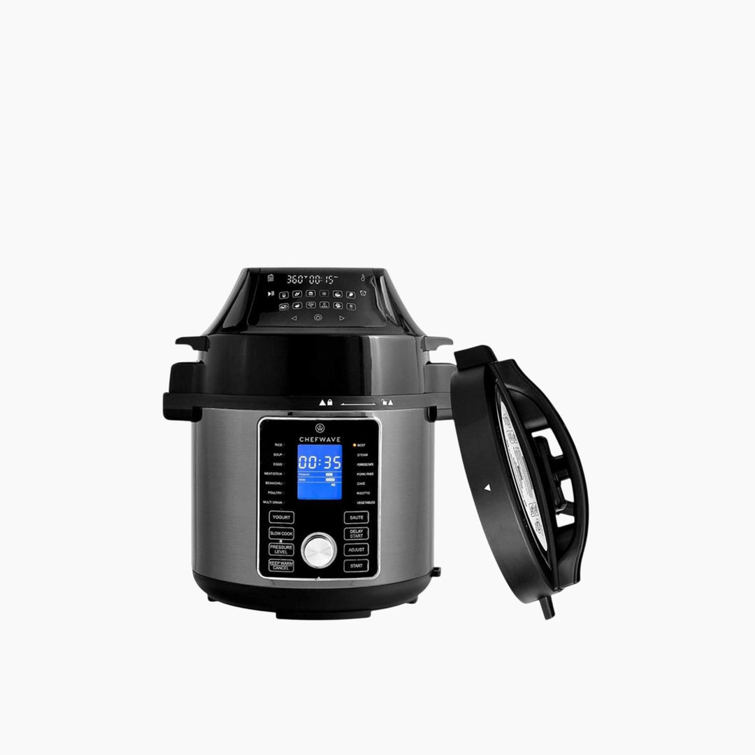 Sayona 2-in-1 Electric Pressure Cooker and Air Fryer, 6L, 1500W