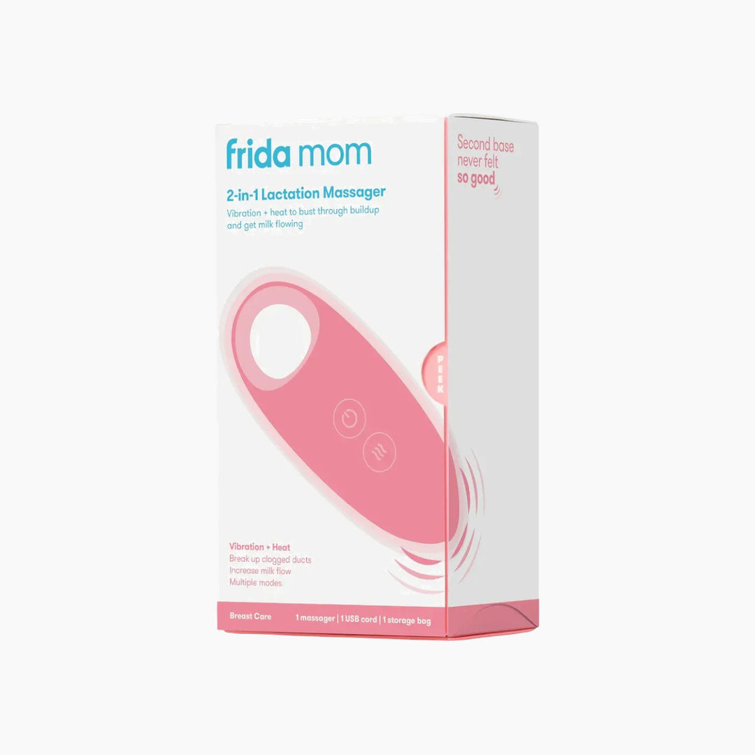 FridaMom 2-in-1 Lactation Massager with warm vibrations
