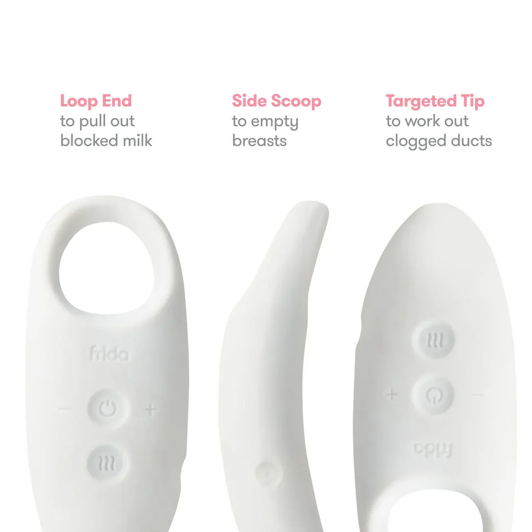 FridaMom 2-in-1 Lactation Massager with warm vibrations