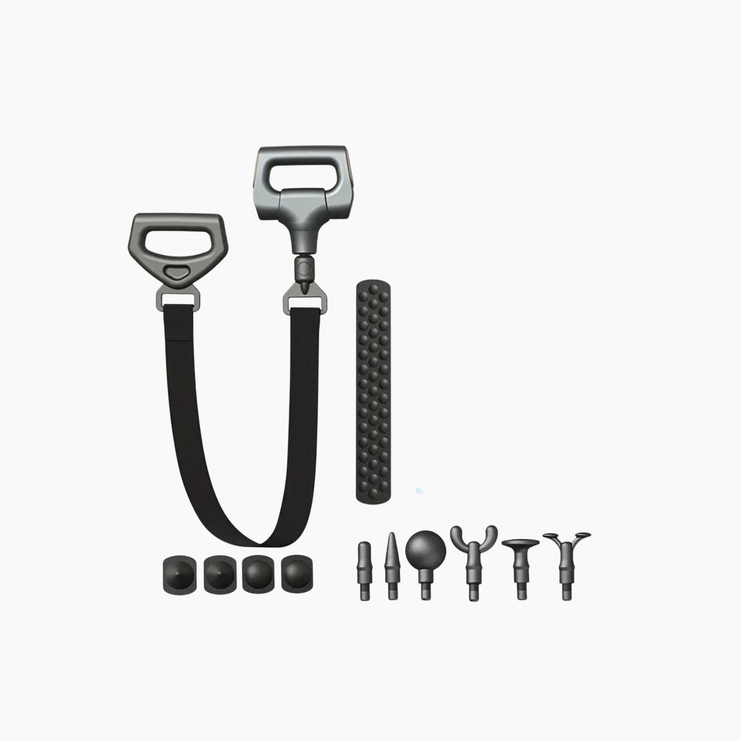 Maxtop 2-in-1 Massage Straightener with Full-Body Vibrating Massage Belt