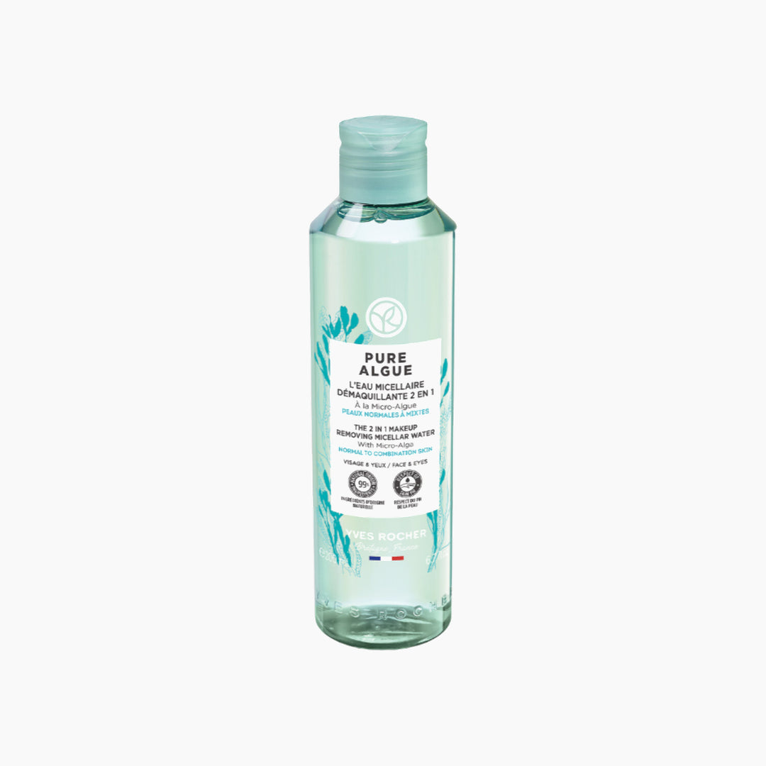 Yves Rocher 2-in-1 Micellar Water Makeup Remover - Pure Algue