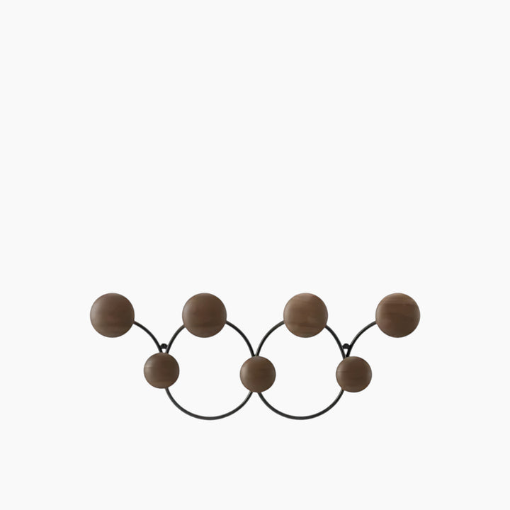 خطاف حائط "Dotsy" من Umbra - خشبي - أسود وwalnut
