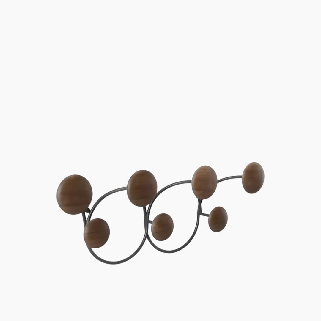 خطاف حائط "Dotsy" من Umbra - خشبي - أسود وwalnut
