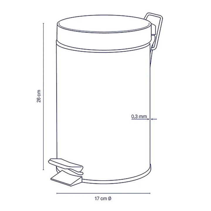 Kela Monaco Waste Pedal Bin
