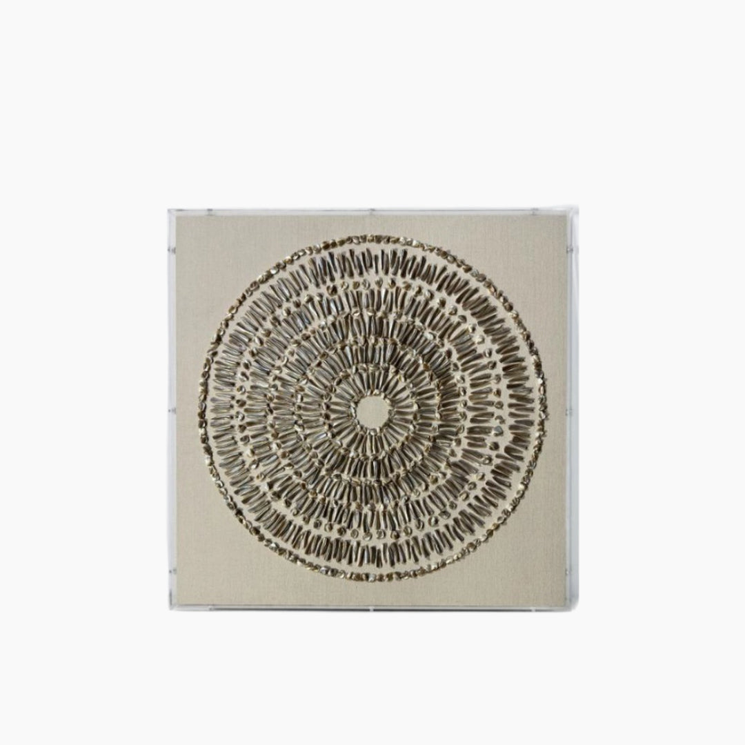 Seashell Inner Art Acrylic Box - 80 × 80 × 4 cm