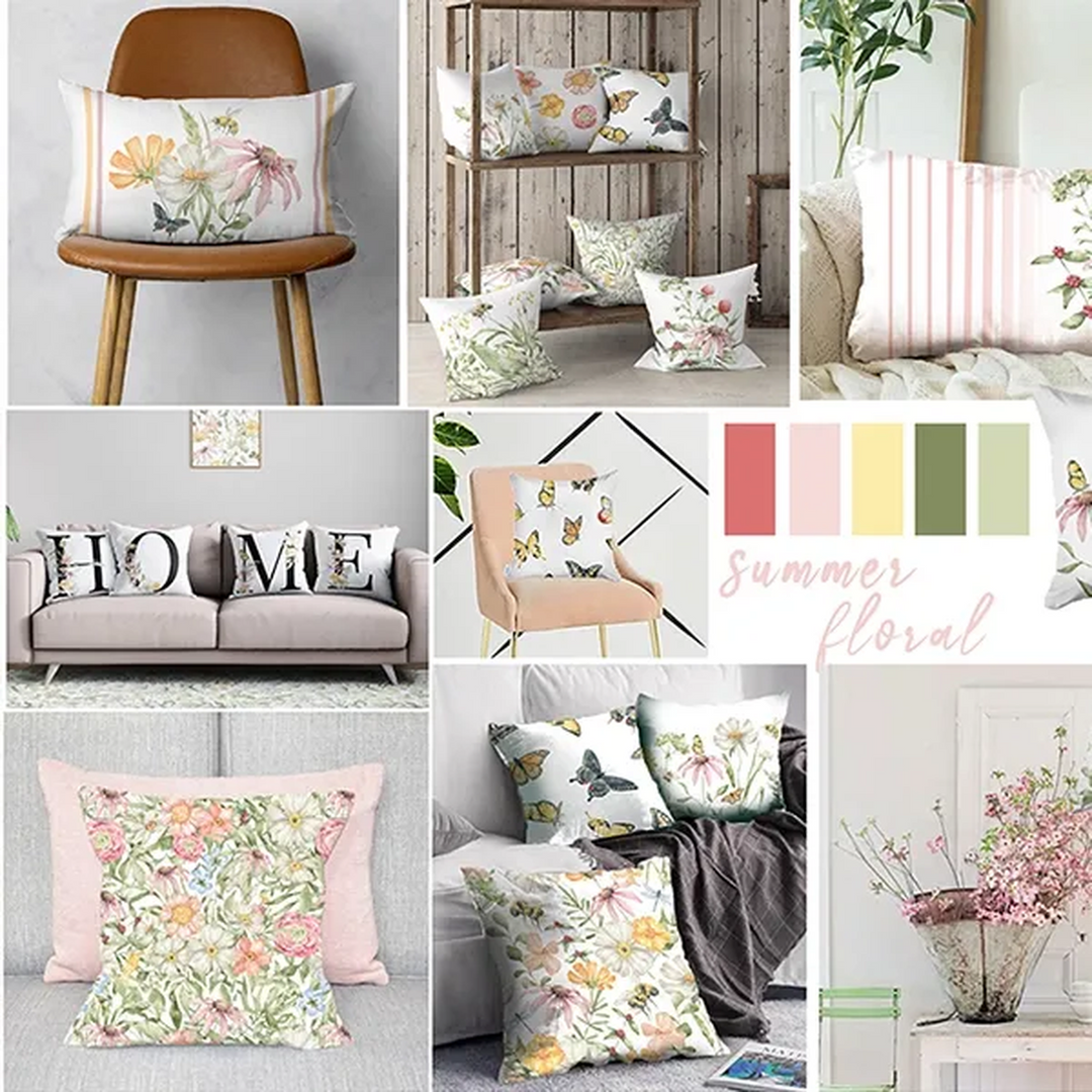 Nova Home Flora Summer Cushion Cover 45 x 45