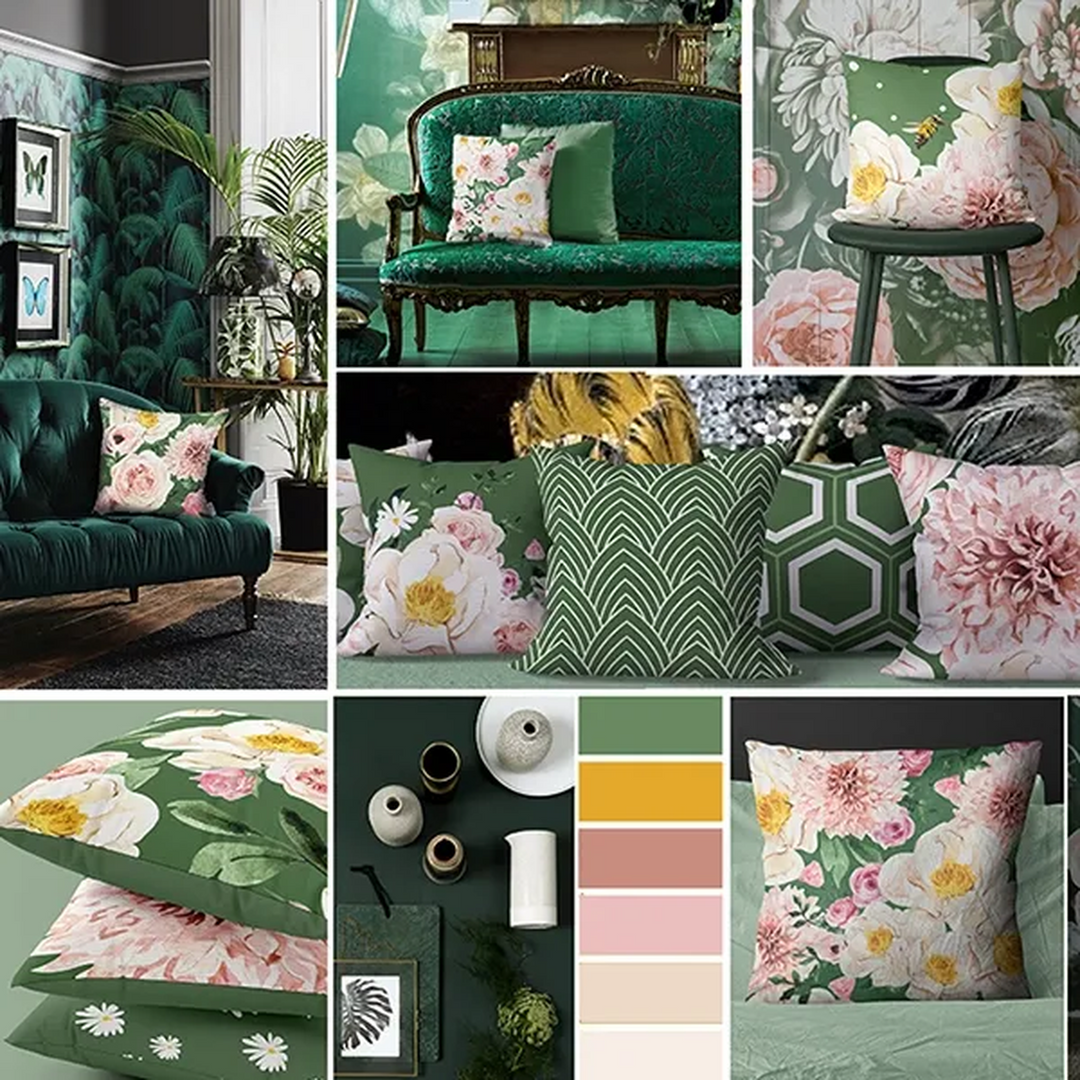 Nova Home Peonies Cushion Cover
