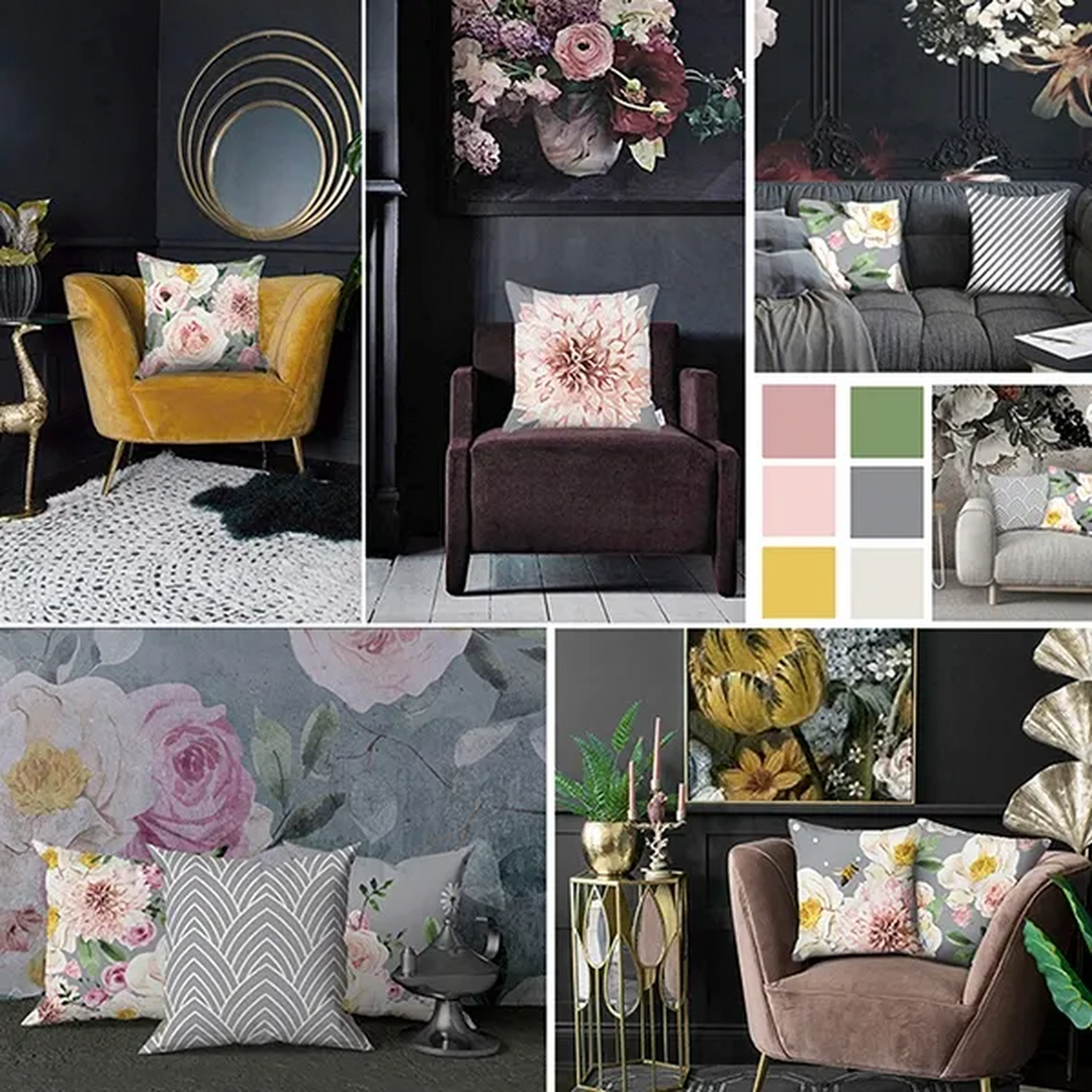 Nova Home Peonies Cushion Cover