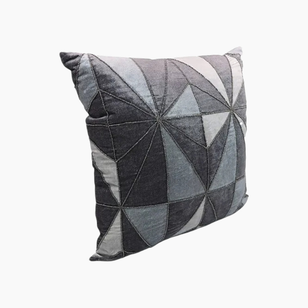 Nova Home Melfi 50x50 cm grey embroidered cushion cover