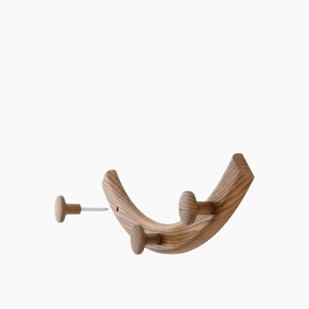Umbra Slinka Hook Set in walnut finish