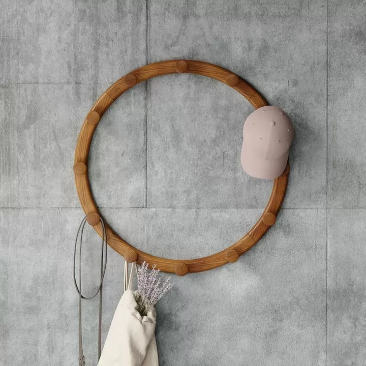 Umbra Slinka Hook Set in walnut finish