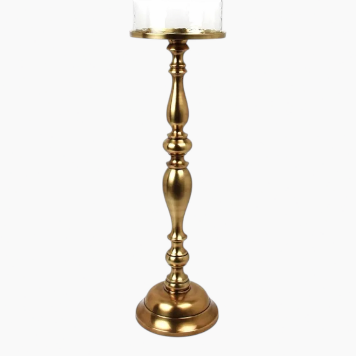 20755WevaAgateCandleHolder-Medium-Brass_1 - HUNA
