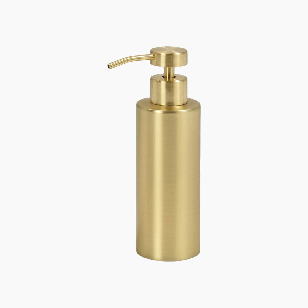 Andrea liquid soap dispenser, stainless steel, brass finish, 220 mL