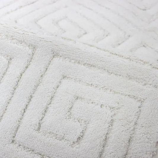 Nova Home Verona Bath Rug - 100% Cotton - 70X120 Cm - Offwhite
