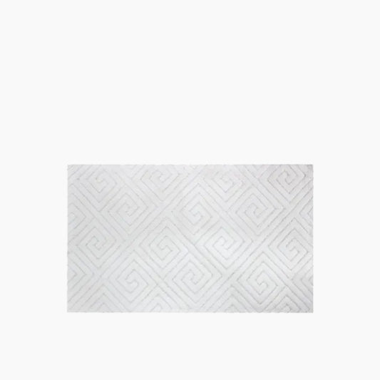 Nova Home Verona Bath Rug - 100% Cotton - 70X120 Cm - Offwhite